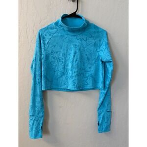 Oiselle Blue Long Sleeve Tee